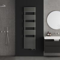 D Series Tarpaulin Grey Towel Rail Rgb